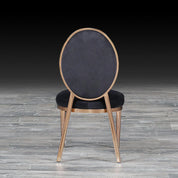 regina black luxury dining chair