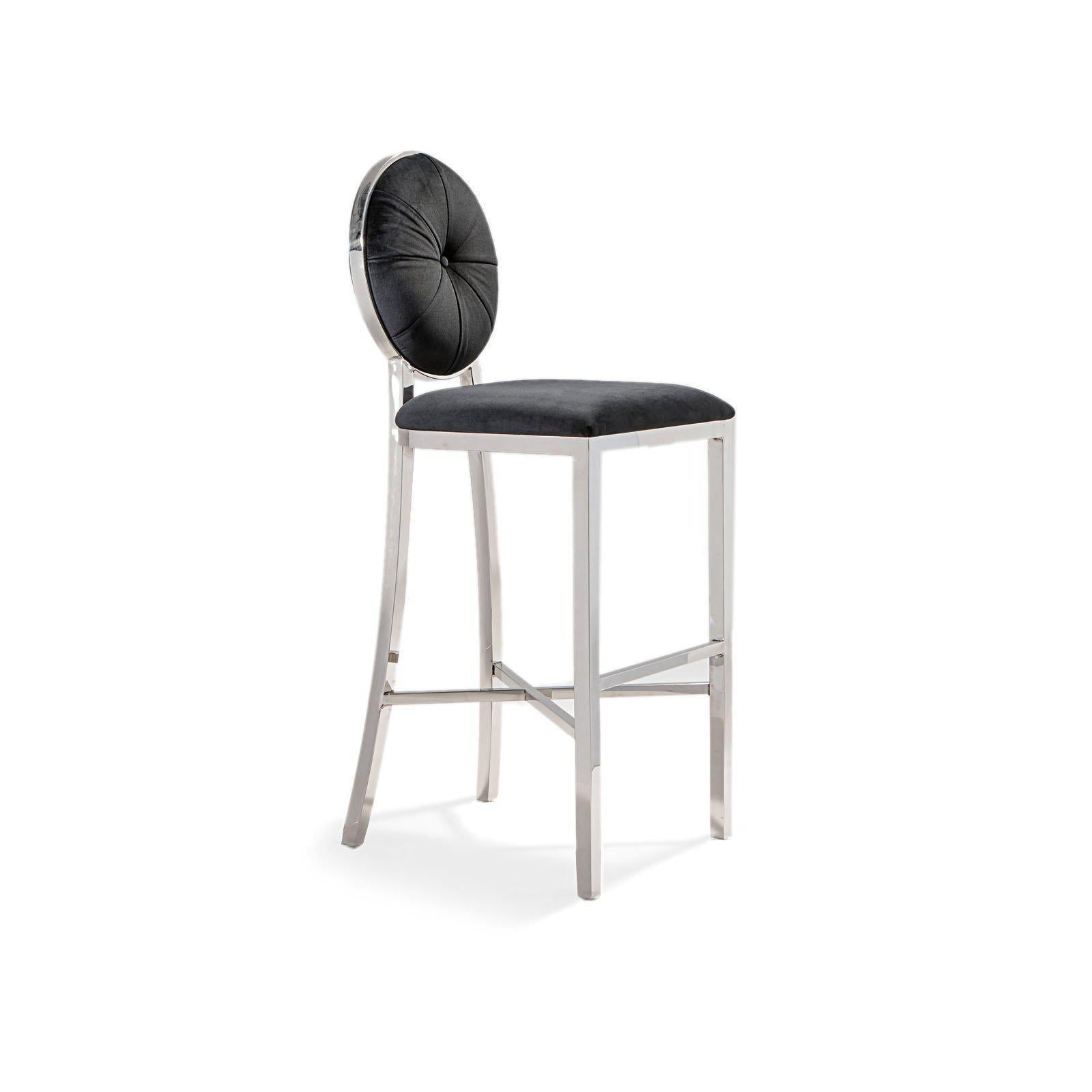 regina black modern 7 bar stool