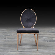 regina black modern dining chair