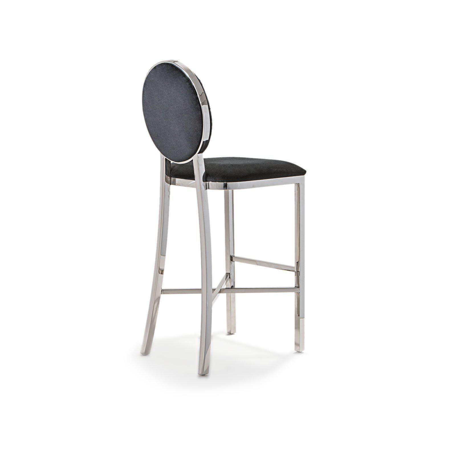 regina black stylish 7 bar stool