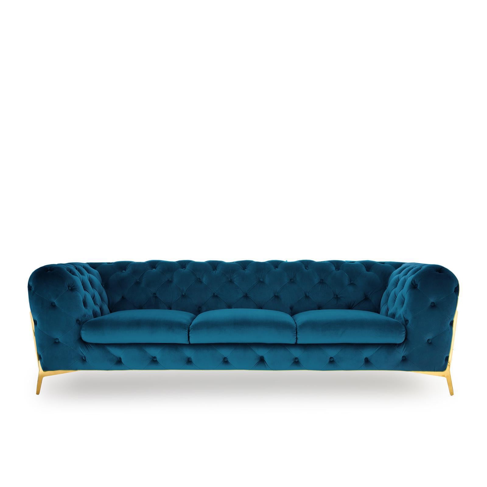 regina blue 18 sofa set