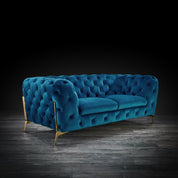 regina blue 8 sofa set