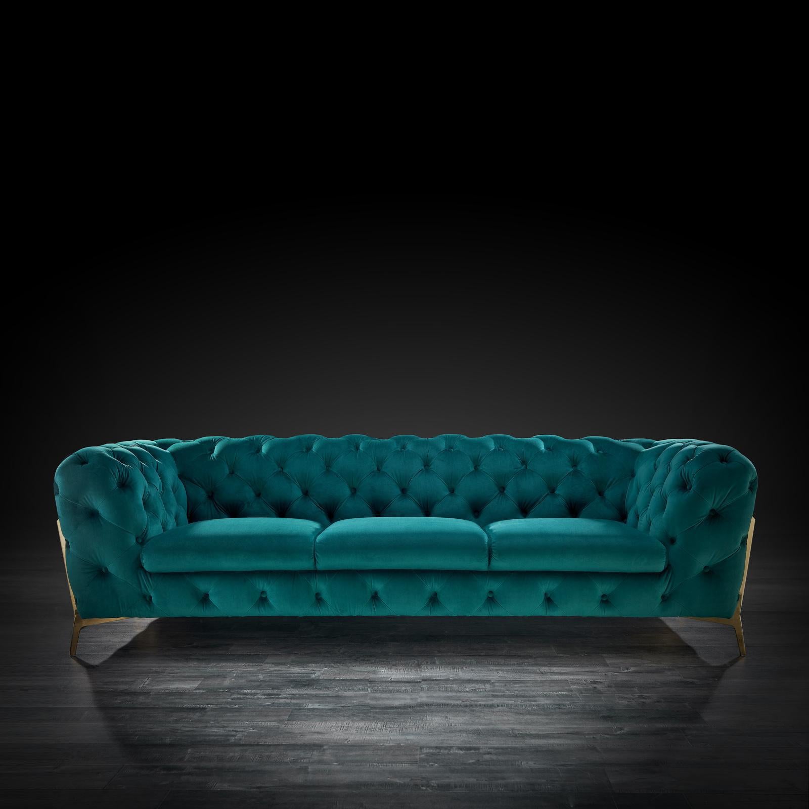 regina dark green 1 sofa set