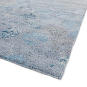 regina dark turquoise modern rug