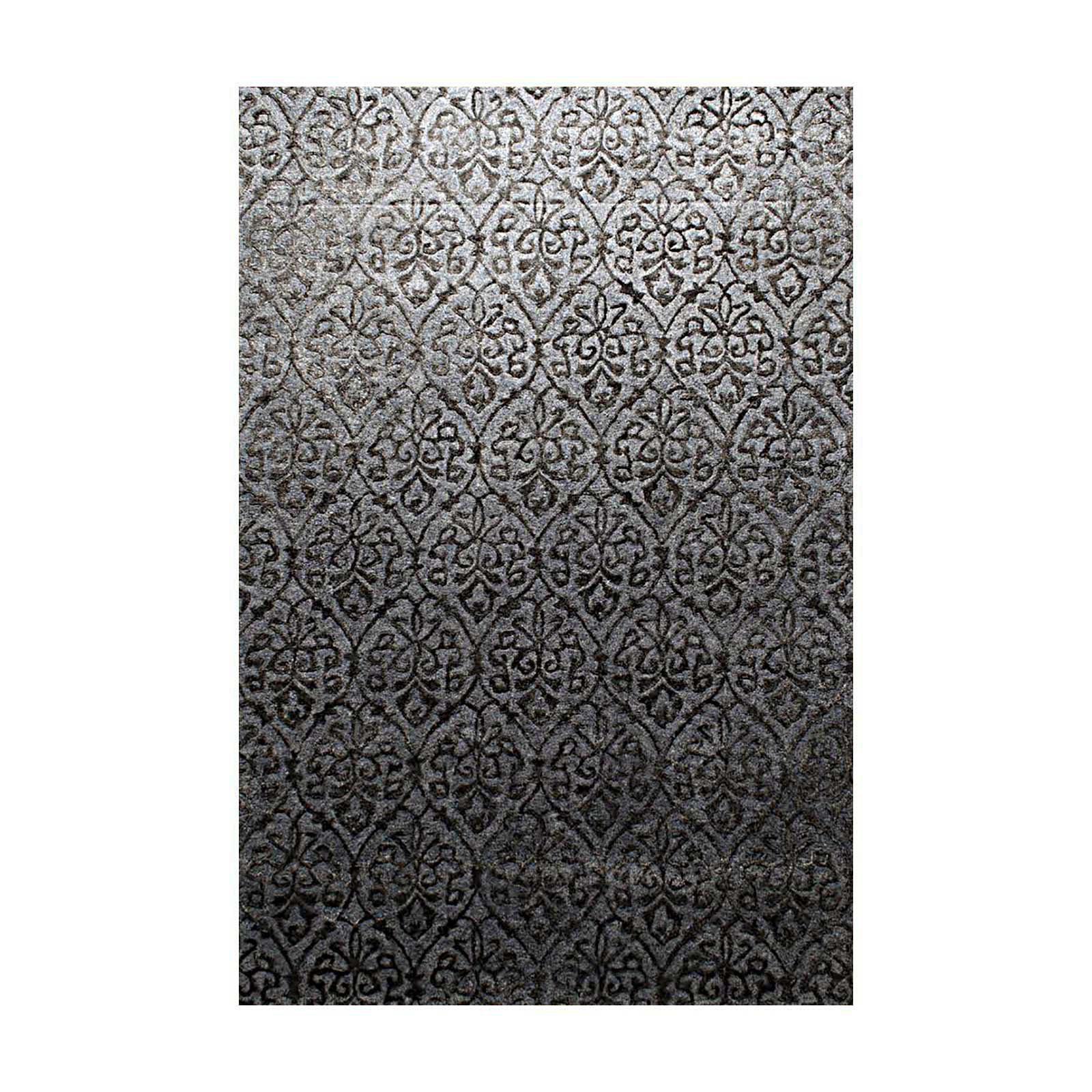 regina gray black rug