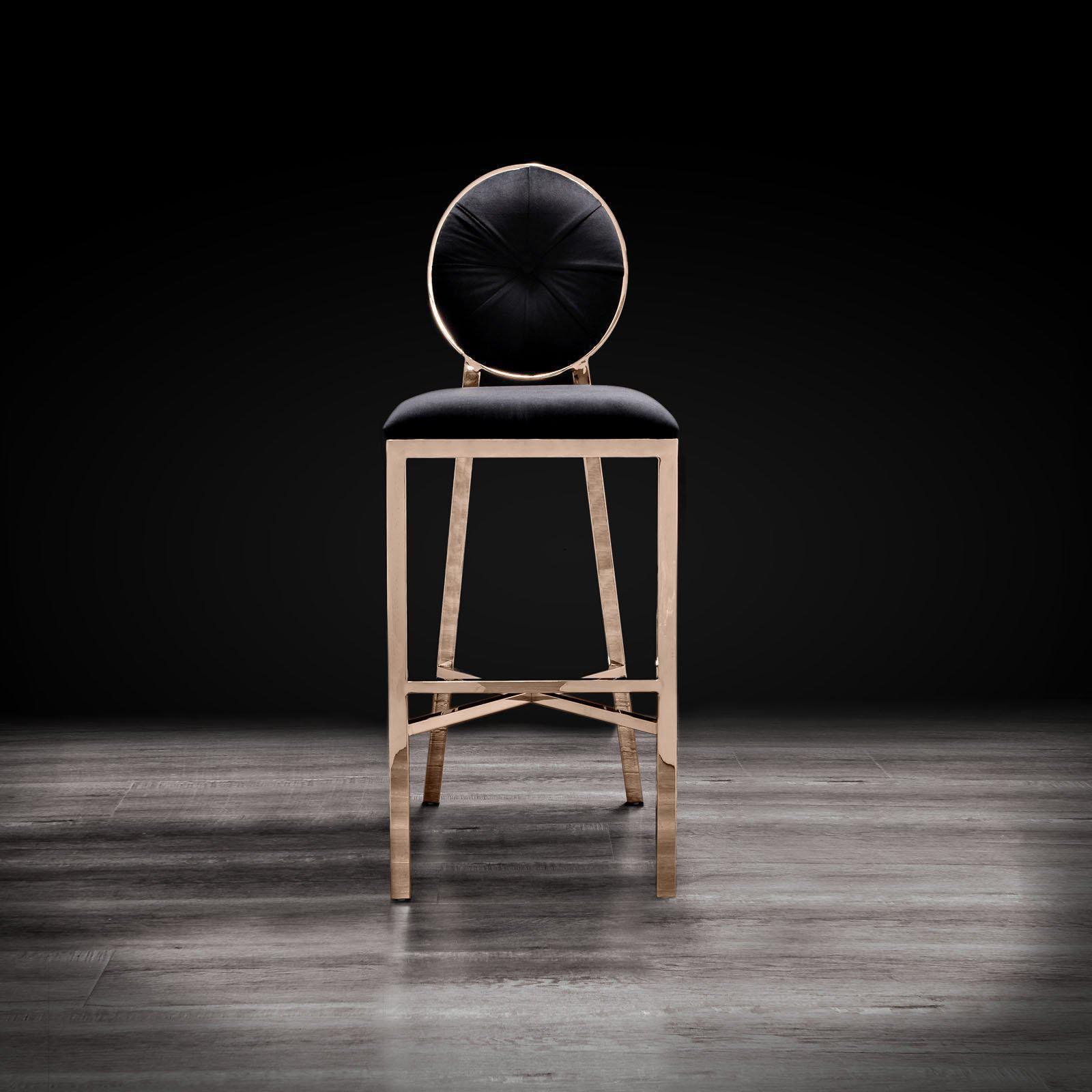 regina rgss black modern bar stool