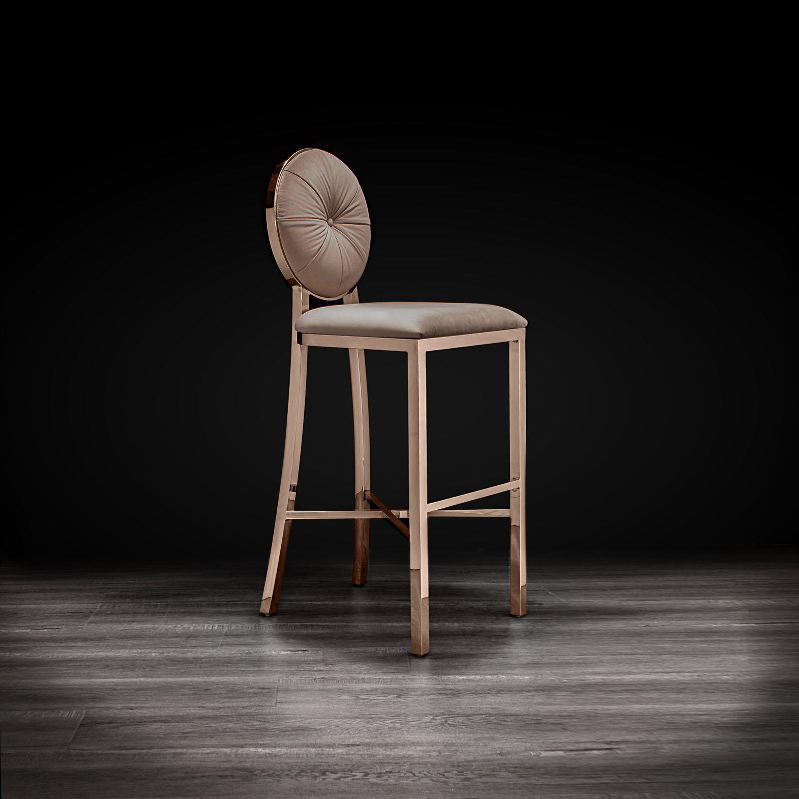 regina rgss taupe stylish bar stool