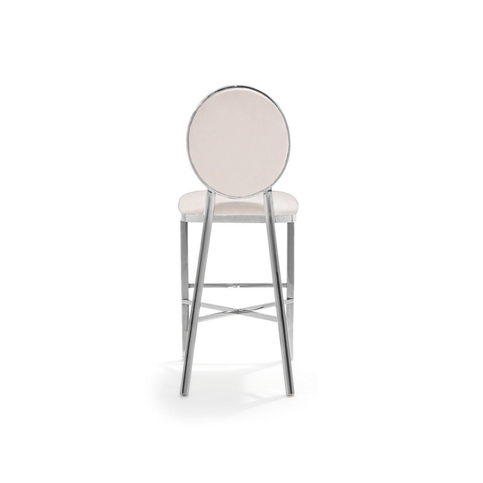 regina silver beige luxury 7 counter stool