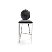 regina silver black counter stool