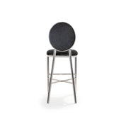 regina silver black luxury 7 counter stool