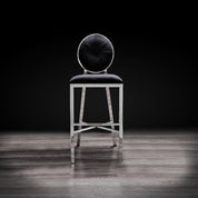 regina silver black luxury counter stool