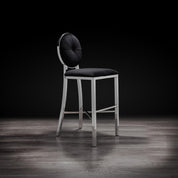 regina silver black modern 1 counter stool