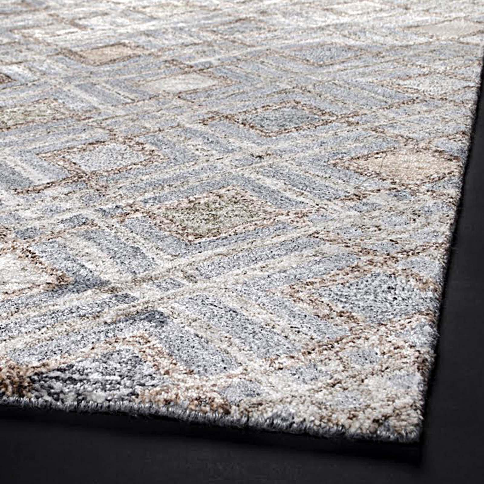 regina silver modern rug