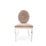 regina silver taupe dining chair