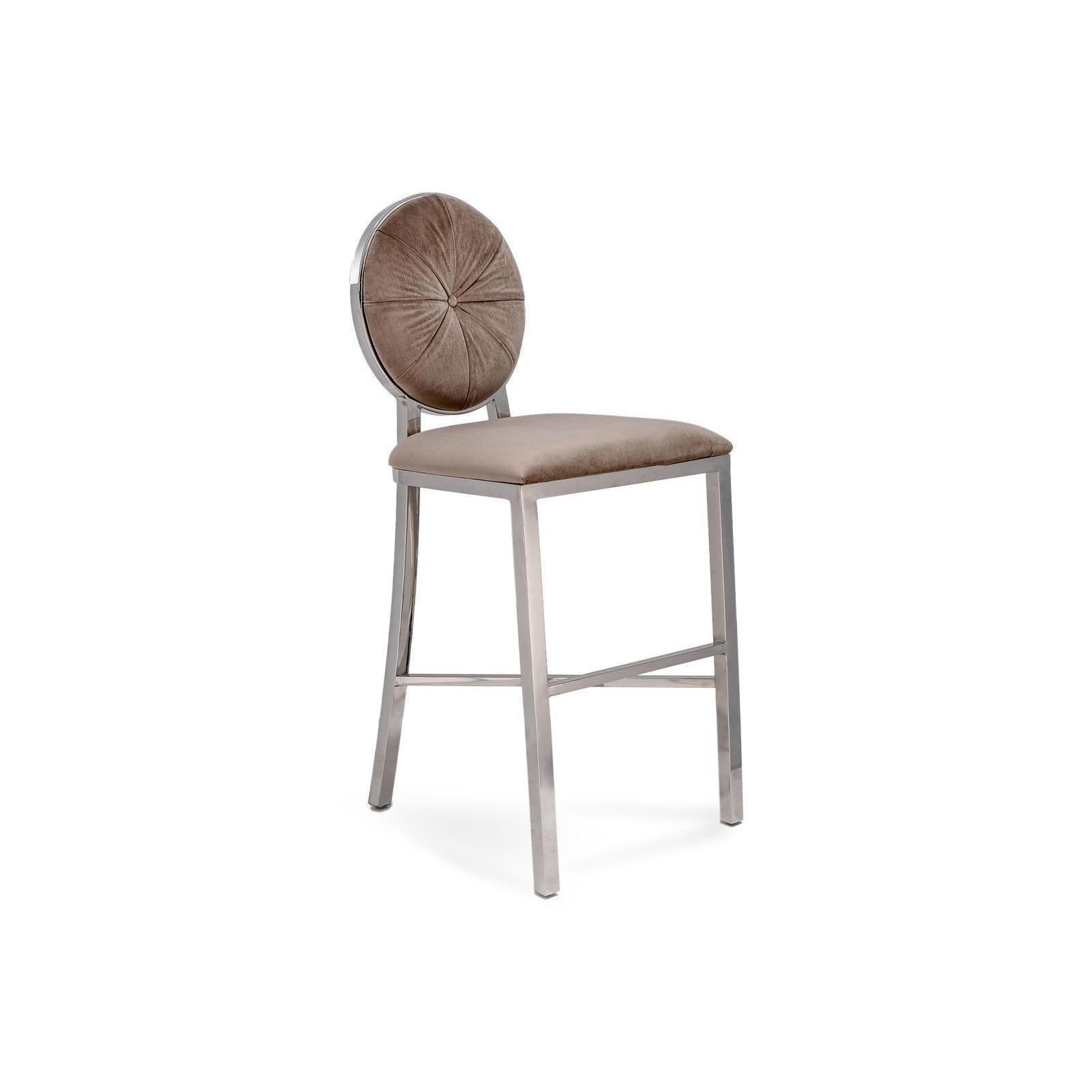 regina silver taupe stylish 7 counter stool