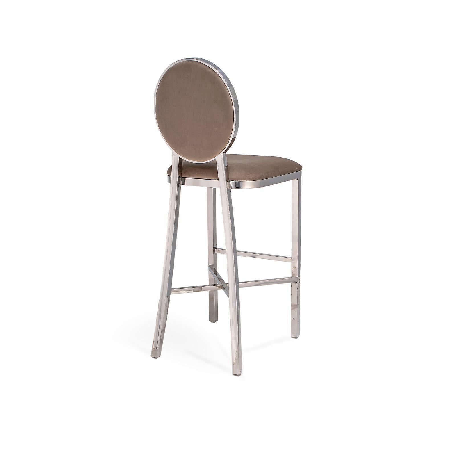 regina taupe allamoda 7 bar stool