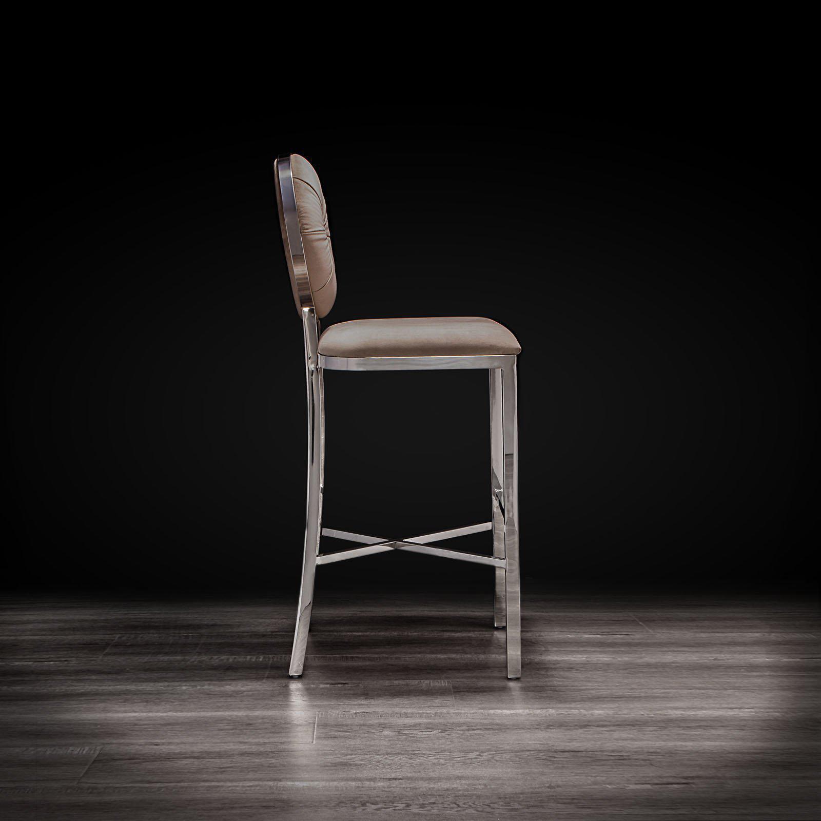 regina taupe allamoda bar stool