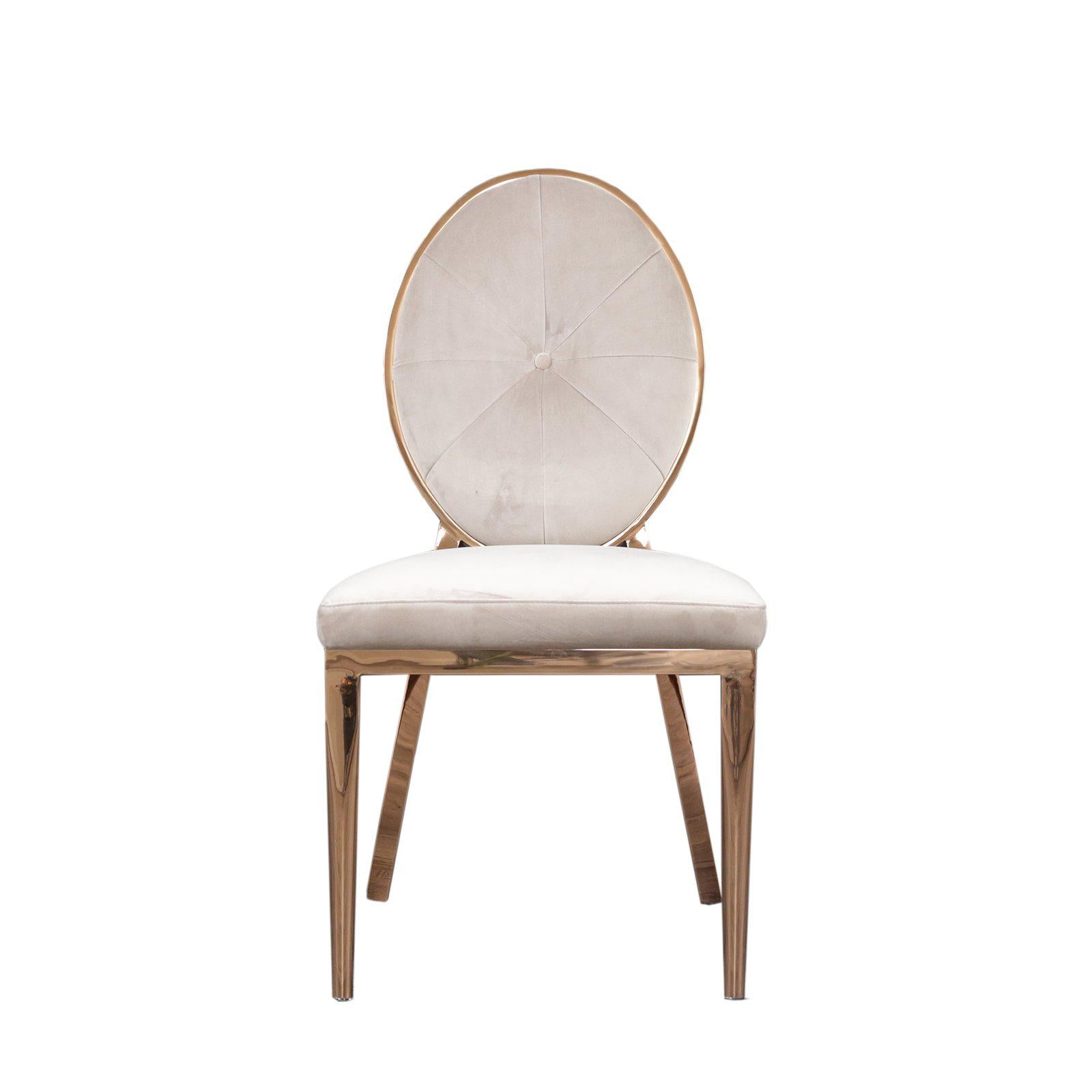 regina taupe dining chair