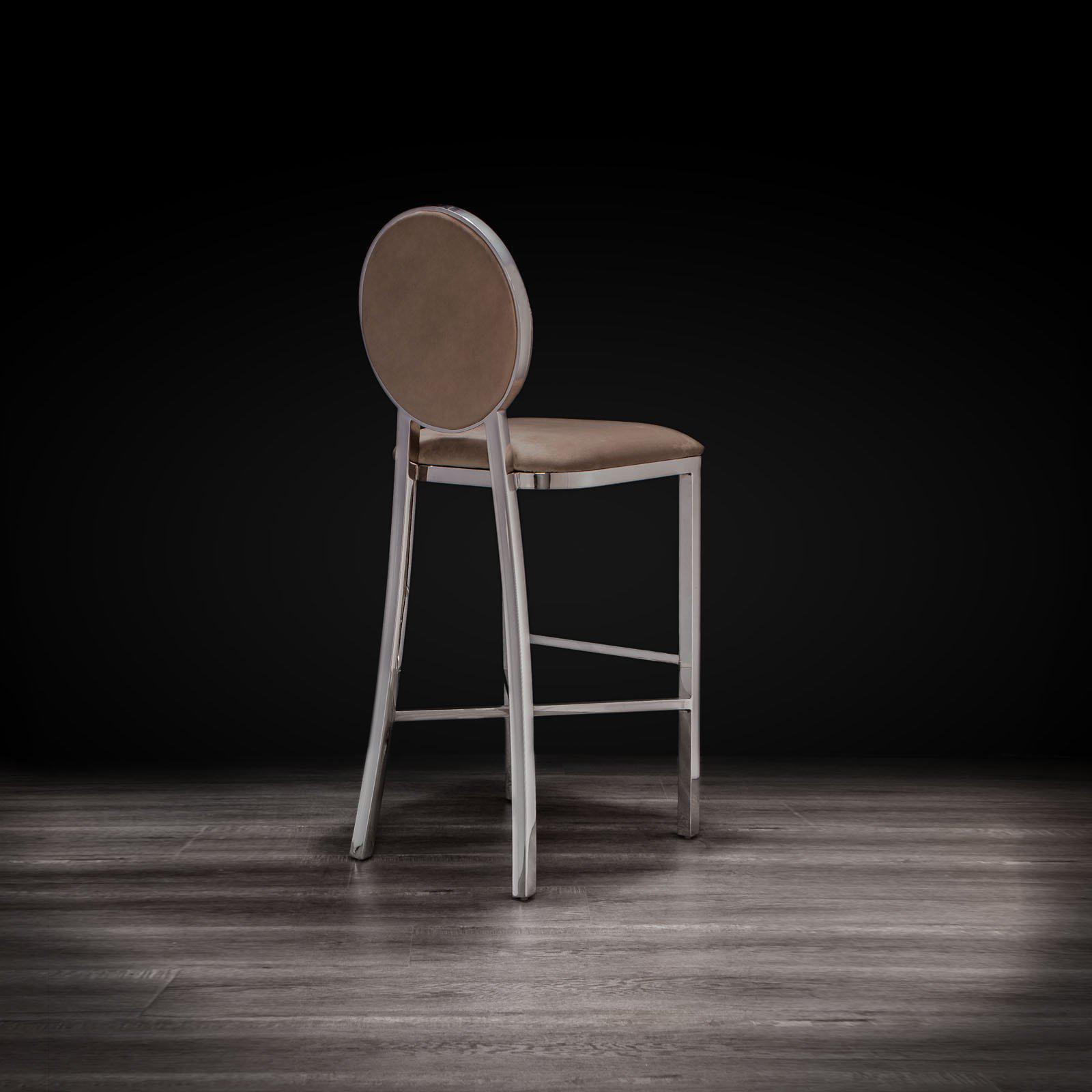 regina taupe luxury bar stool