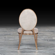 regina taupe luxury dining chair