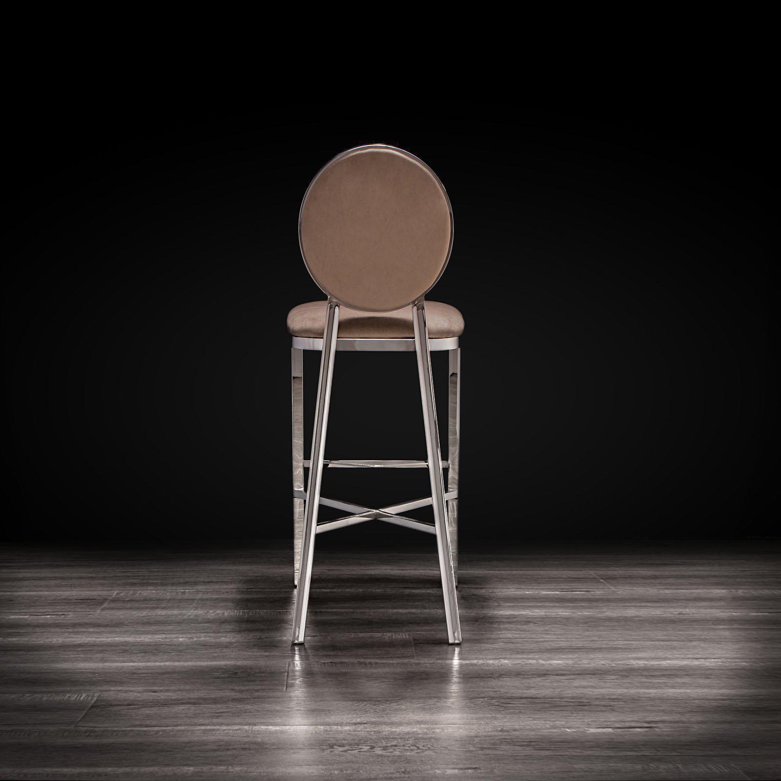 regina taupe modern 1 bar stool