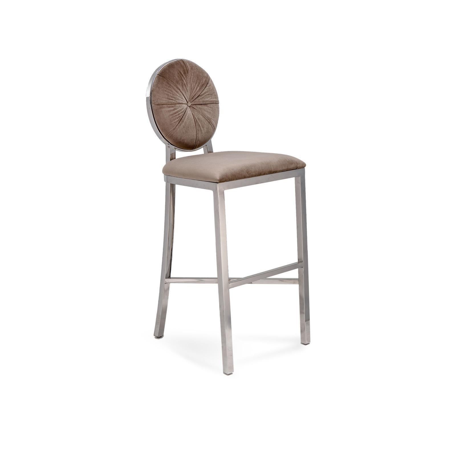 regina taupe modern 7 bar stool