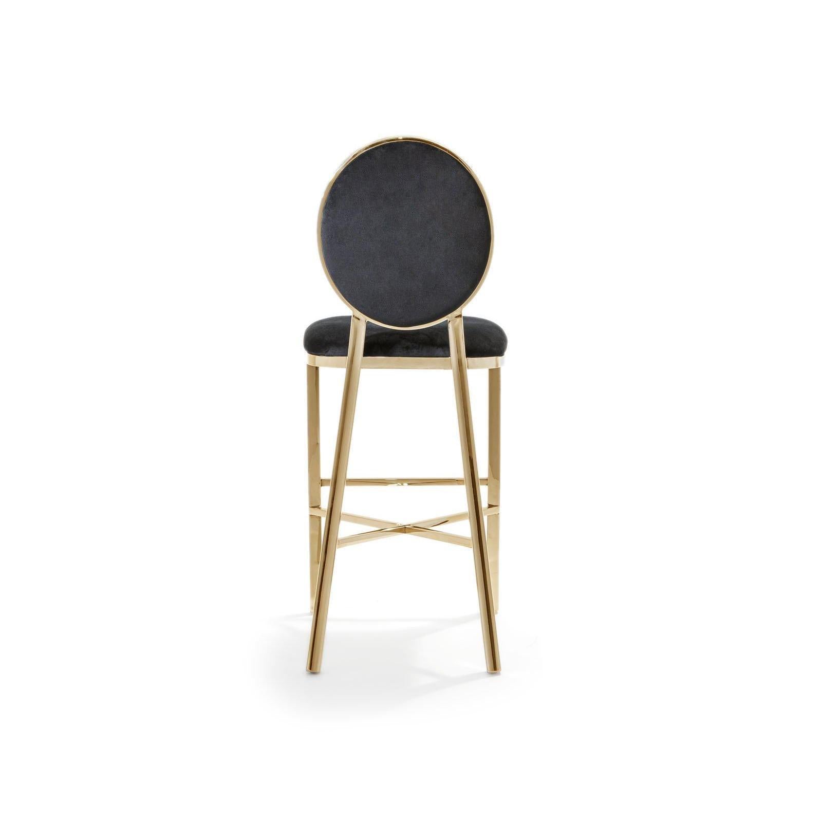 regina tgss black luxury 7 counter stool