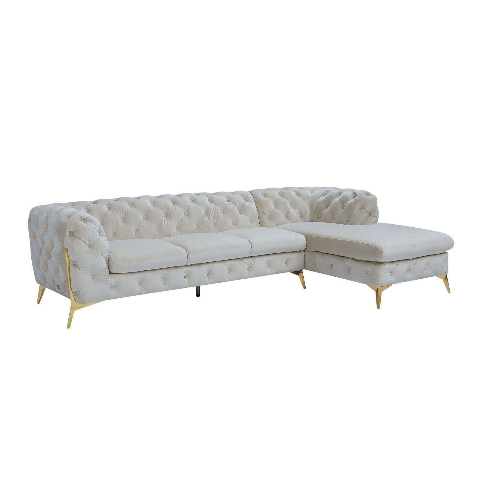 regina tgss left sofa chaise beige stylish 7 sectional