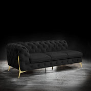 regina tgss left sofa chaise black stylish sectional