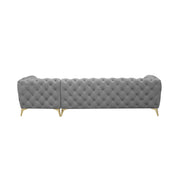 regina tgss left sofa chaise light gray luxury 7 sectional