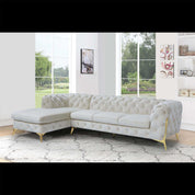 regina tgss right sofa chaise beige luxury sectional