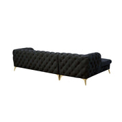 regina tgss right sofa chaise black allamoda 7 sectional