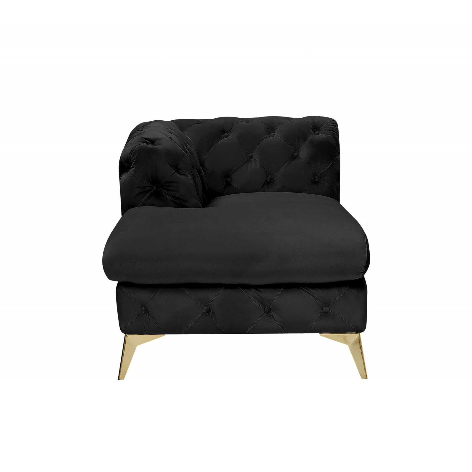 regina tgss right sofa chaise black allamoda 8 sectional