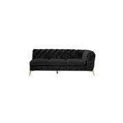 regina tgss right sofa chaise black modern 8 sectional