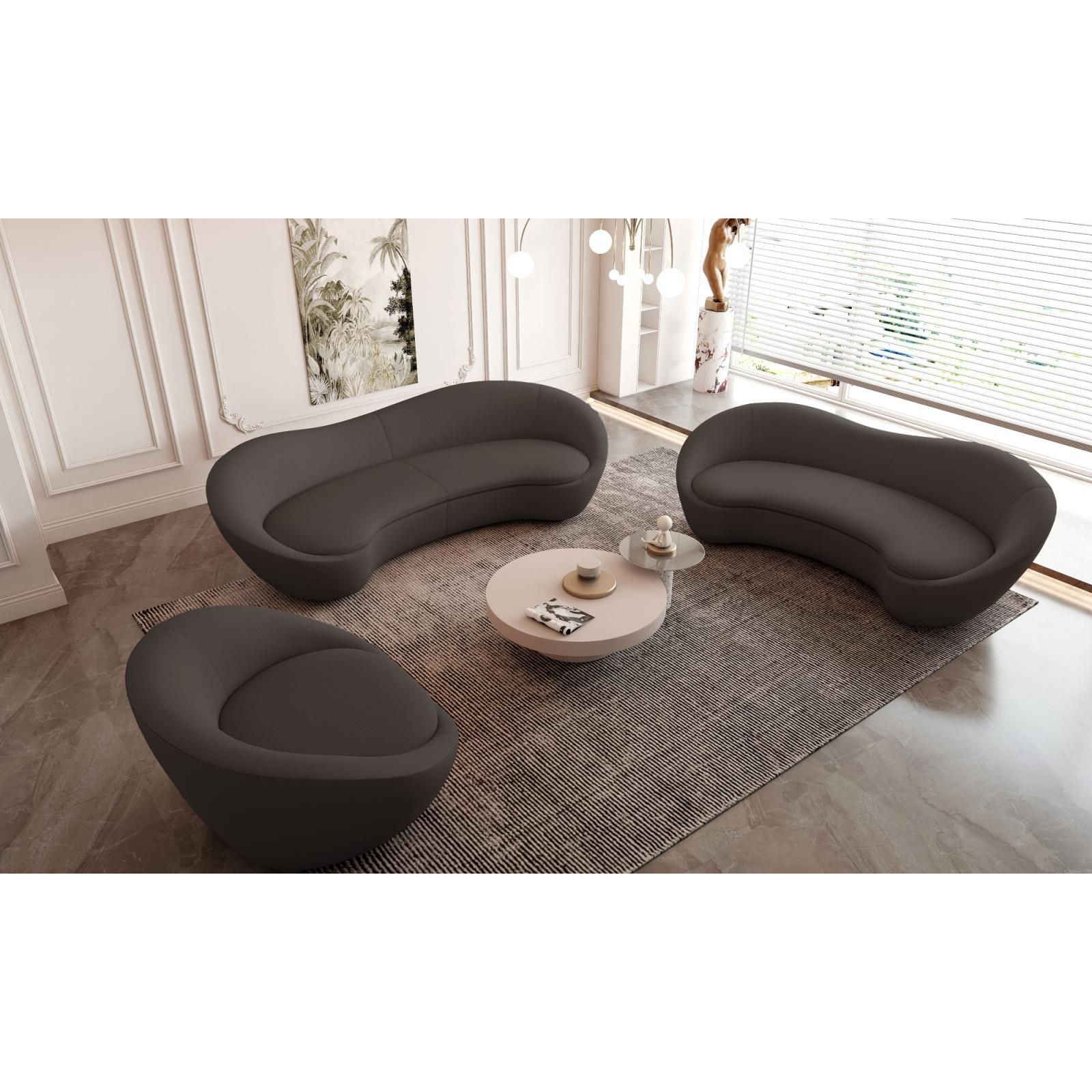 riccardo black stylish 9 sofa set