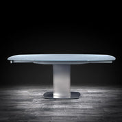 roland gray modern dining table