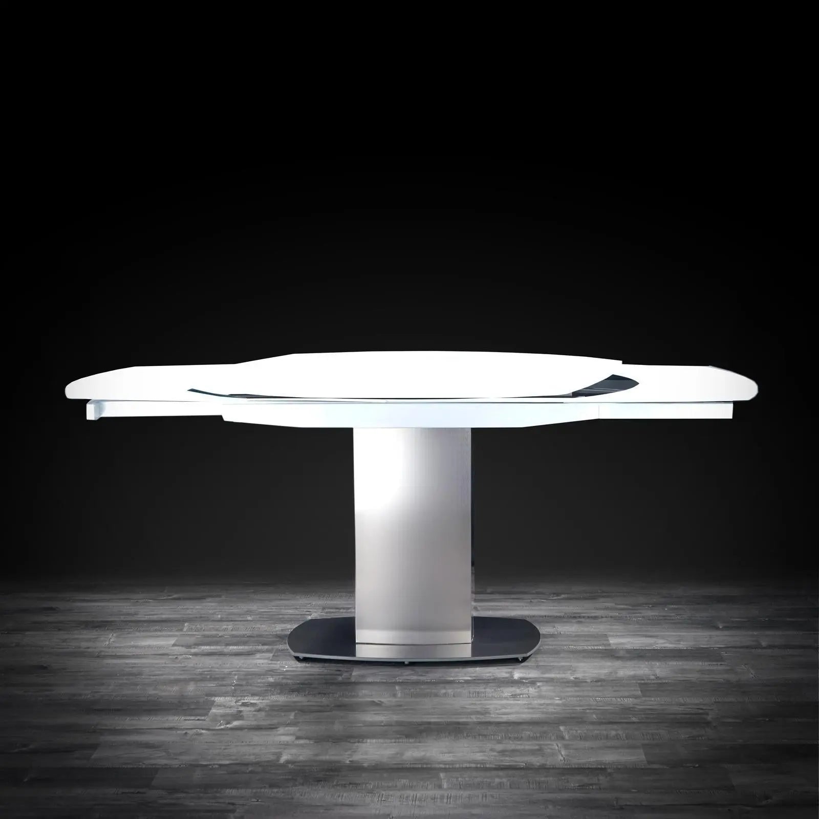 roland white extension dining table