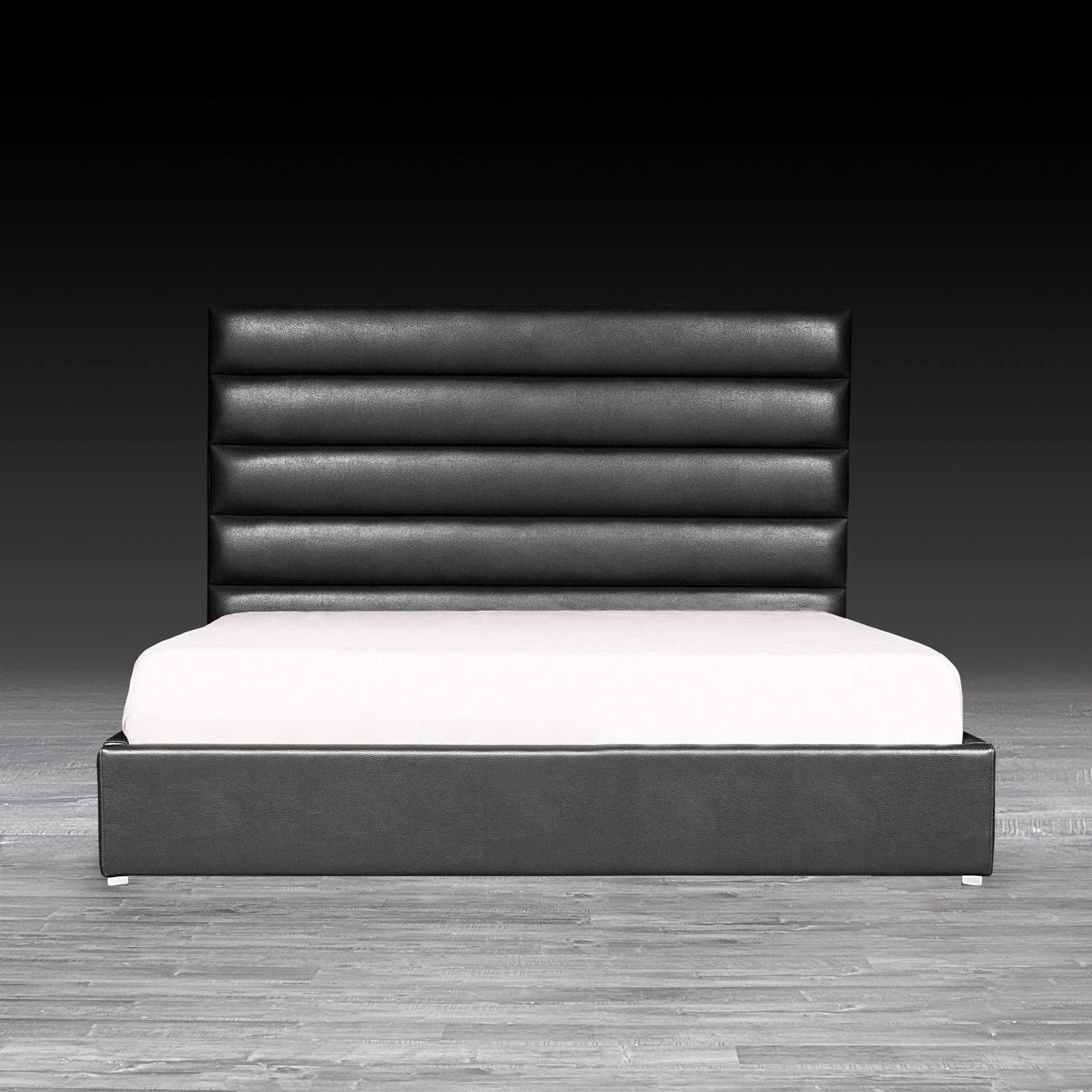 roma black modern bed