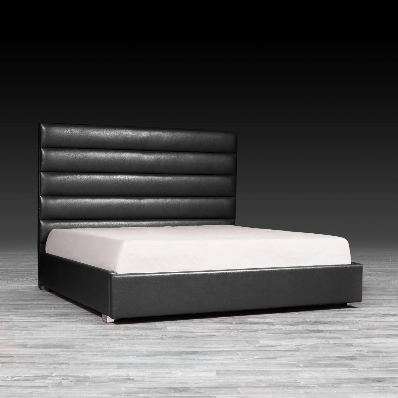 roma black stylish bed