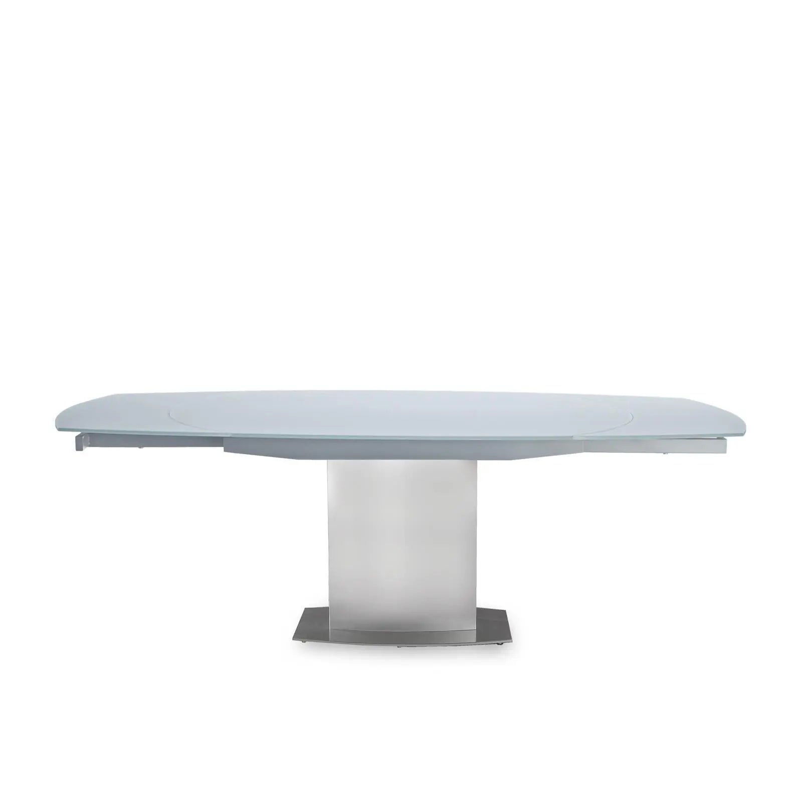 romeo gray glass dining table