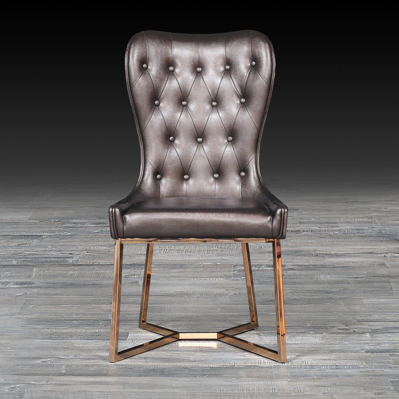 rossi brown rg modern dining chair