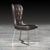 rossi brown ss stylish dining chair