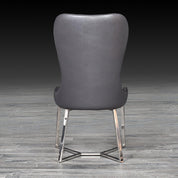 rossi gray ss luxury dining chair