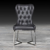 rossi gray ss modern dining chair