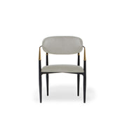 Roubi Champagne Gold Beige Dining Chair