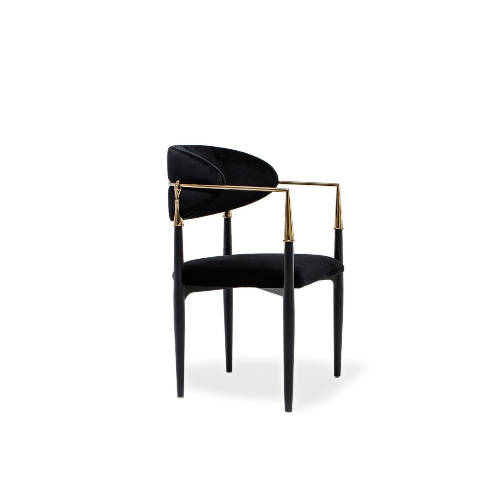 roubi cg black stylish 7 dining chair