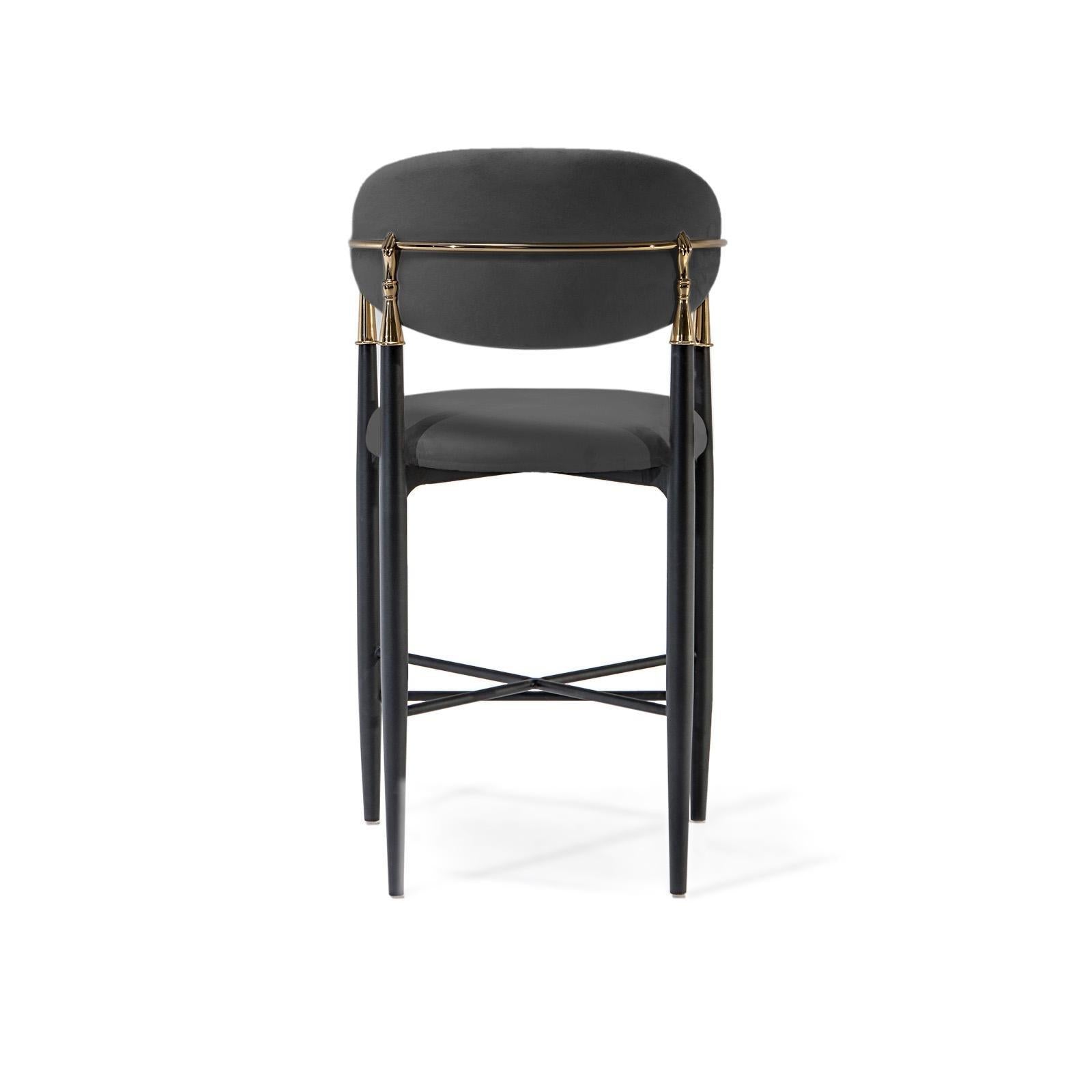 roubi chg dark gray luxury 7 counter stool