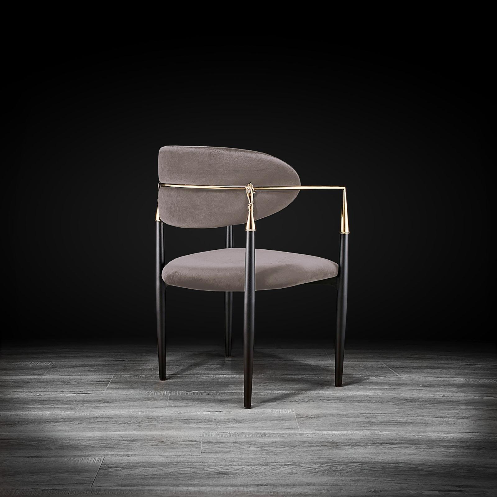 roubi chg taupe luxury 1 dining chair