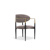 roubi chg taupe luxury 7 dining chair