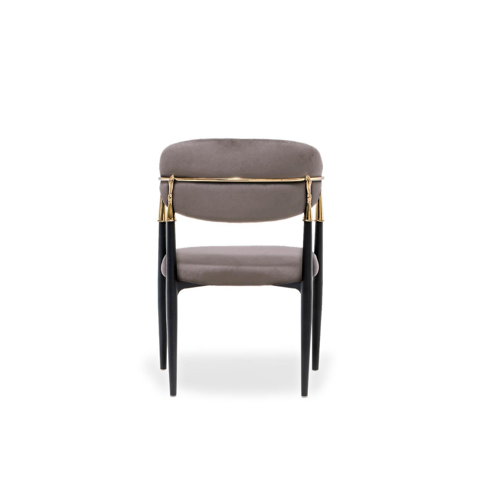 roubi chg taupe modern 8 dining chair